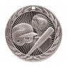 Medal Iron 2" Dia. Baseball Silver