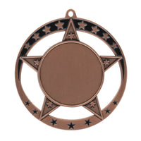 Load image into Gallery viewer, Medal Star 1.5" Insert 2.75" Dia. Bronze
