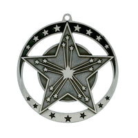 Load image into Gallery viewer, Medal Star Victory 2.75" Dia. Silver
