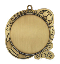 Load image into Gallery viewer, Medal Sport 1.5" Insert 2.5" Dia. Soccer Gold
