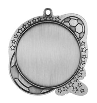 Load image into Gallery viewer, Medal Sport 1.5" Insert 2.5" Dia. Soccer Silver
