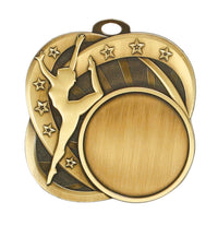 Load image into Gallery viewer, Medal Sport 1.5" Insert 2.5" Dia. Dance Gold
