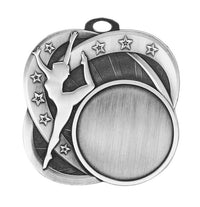 Load image into Gallery viewer, Medal Sport 1.5" Insert 2.5" Dia. Dance Silver
