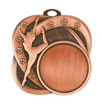 Load image into Gallery viewer, Medal Sport 1.5" Insert 2.5" Dia. Dance Bronze
