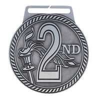 Load image into Gallery viewer, Medal Titan 2nd 3" Dia. Silver

