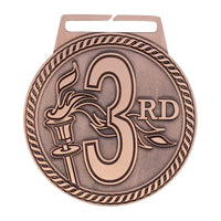 Load image into Gallery viewer, Medal Titan 3rd 3" Dia. Bronze
