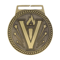 Load image into Gallery viewer, Medal Titan Victory 3" Dia. Gold
