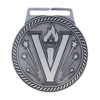 Load image into Gallery viewer, Medal Titan Victory 3" Dia. Silver
