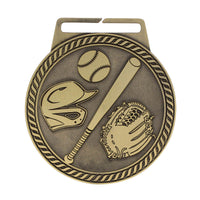 Load image into Gallery viewer, Medal Titan Baseball 3" Dia. Gold
