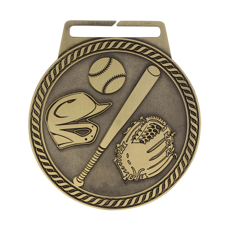 Medal Titan Baseball 3" Dia. Gold