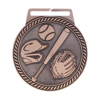 Load image into Gallery viewer, Medal Titan Baseball 3" Dia. Bronze
