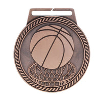 Load image into Gallery viewer, Medal Titan Basketball 3" Dia. Bronze
