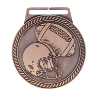 Load image into Gallery viewer, Medal Titan Football 3" Dia. Bronze
