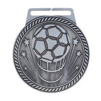 Load image into Gallery viewer, Medal Titan Soccer 3" Dia. Silver
