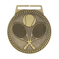 Load image into Gallery viewer, Medal Titan Tennis 3" Dia. Gold
