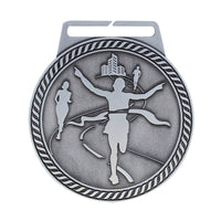 Load image into Gallery viewer, Medal Titan Marathon 3" Dia. Silver
