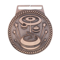 Load image into Gallery viewer, Medal Titan Curling 3" Dia. Bronze

