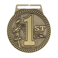 Load image into Gallery viewer, Medal Titan 1st 3" Dia. Gold
