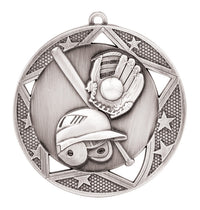 Load image into Gallery viewer, Medal Galaxy 2.75" Baseball Silver
