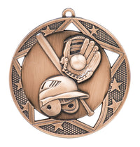 Load image into Gallery viewer, Medal Galaxy 2.75" Baseball Bronze
