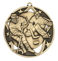 Load image into Gallery viewer, Medal Galaxy 2.75" Hockey Gold

