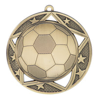 Load image into Gallery viewer, Medal Galaxy 2.75" Soccer Gold
