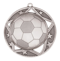 Load image into Gallery viewer, Medal Galaxy 2.75" Soccer Silver
