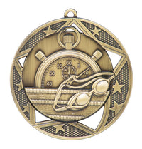 Load image into Gallery viewer, Medal Galaxy 2.75" Swimming Gold
