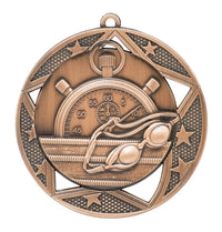 Load image into Gallery viewer, Medal Galaxy 2.75" Swimming Bronze
