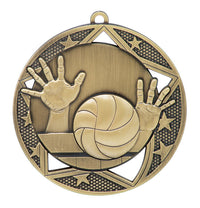 Load image into Gallery viewer, Medal Galaxy 2.75" Volleyball Gold
