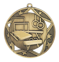 Load image into Gallery viewer, Medal Galaxy 2.75" Gymnastics Gold
