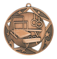 Load image into Gallery viewer, Medal Galaxy 2.75" Gymnastics Bronze
