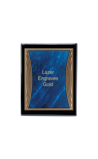 Ebony Piano Finish Plaque with Tribute Plate 7"x9"