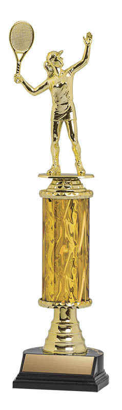 Trophy Kit Gold/Gold Blaze Column w Bell Riser on RSB Black Base, 6"