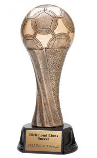 Soccer Ball Pedestal Resin, 7"